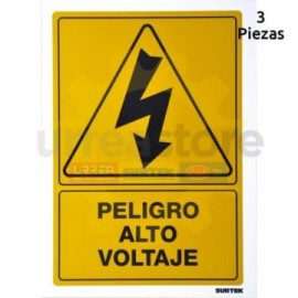 SES31 Señal  pulgadas Peligro alto voltaje...